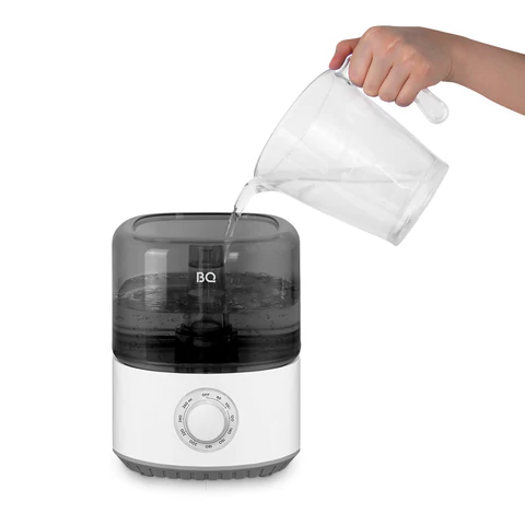 Увлажнитель воздуха BQ (БИ-КЬЮ) HDR2000, объем бака 2,5 л, 25 Вт, белый/черный, 86196446 457546 - МСК «Форвард»