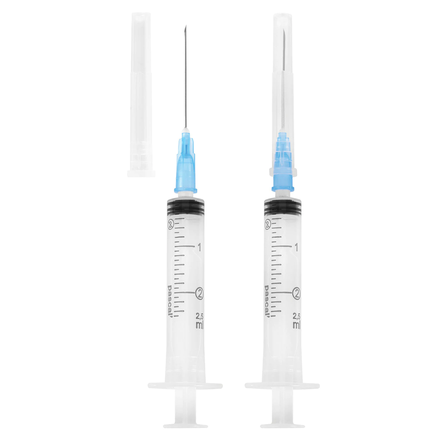 Шприц 3-х компонентный PASCAL, 2 мл. КОМПЛЕКТ 100 шт. в пакете, игла 0,6х30 - 23G, 120205 630495