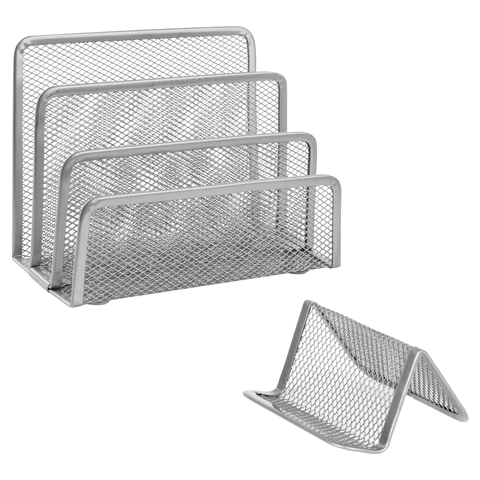 Настольный набор BRAUBERG "Germanium", 6 предметов, серебро, металл, 237986 - МСК «Форвард»