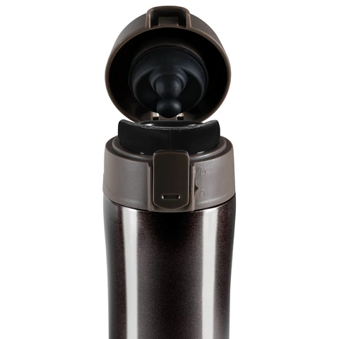 Термокружка 470 мл из нержавеющей стали SUS304, шоколадно-коричневый металлик, LAIMA, 608819 - МСК «Форвард»