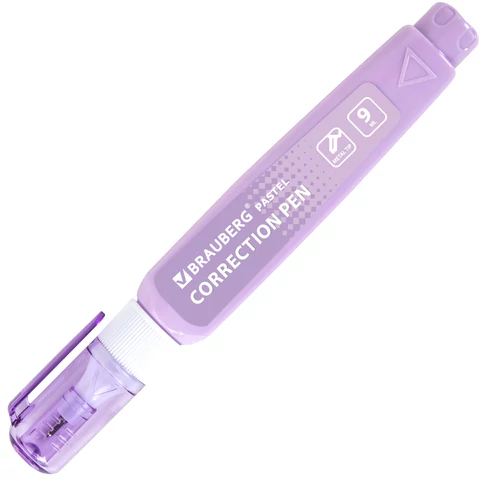 Ручка-корректор в пастельном корпусе BRAUBERG PASTEL, 9 мл, металлический наконечник, ассорти, 271251 - МСК «Форвард»