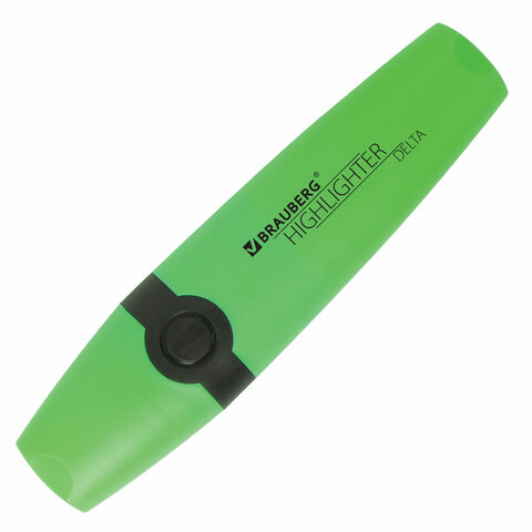 Текстовыделитель BRAUBERG "DELTA", ЗЕЛЕНЫЙ, линия 1-5 мм, 151720 - МСК «Форвард»