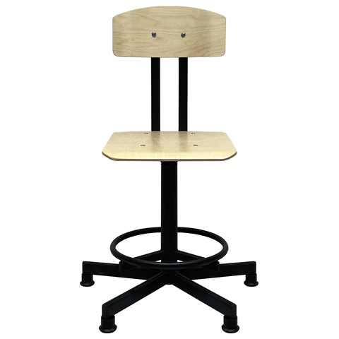 Стул кресло кассира, швеи, ресепшен РС37/РС67ЛФ, на винте, без подлокотников, фанера 532787 минпромторг - МСК «Форвард»