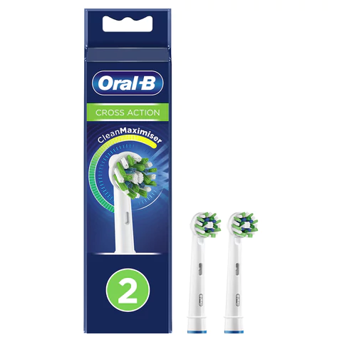 Насадки для электрической зубной щетки КОМПЛЕКТ 2 шт. ORAL-B (Орал-би) Cross Action EB50RX, 80347918 608720 - МСК «Форвард»