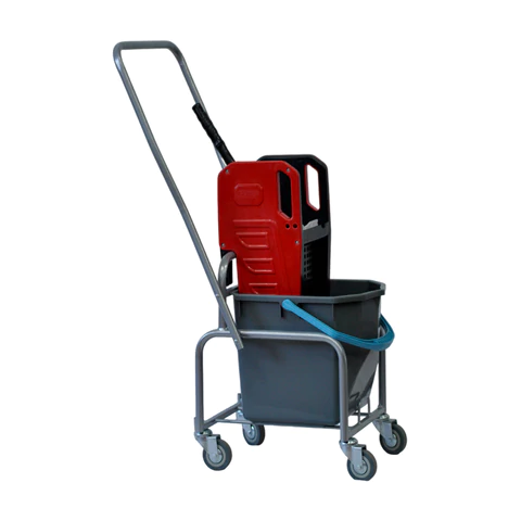 Тележка уборочная Eco-Force, 1 съемное ведро 25 л, отжим, металлический каркас, бесшумные колеса, 21EF/1 609747 - МСК «Форвард»