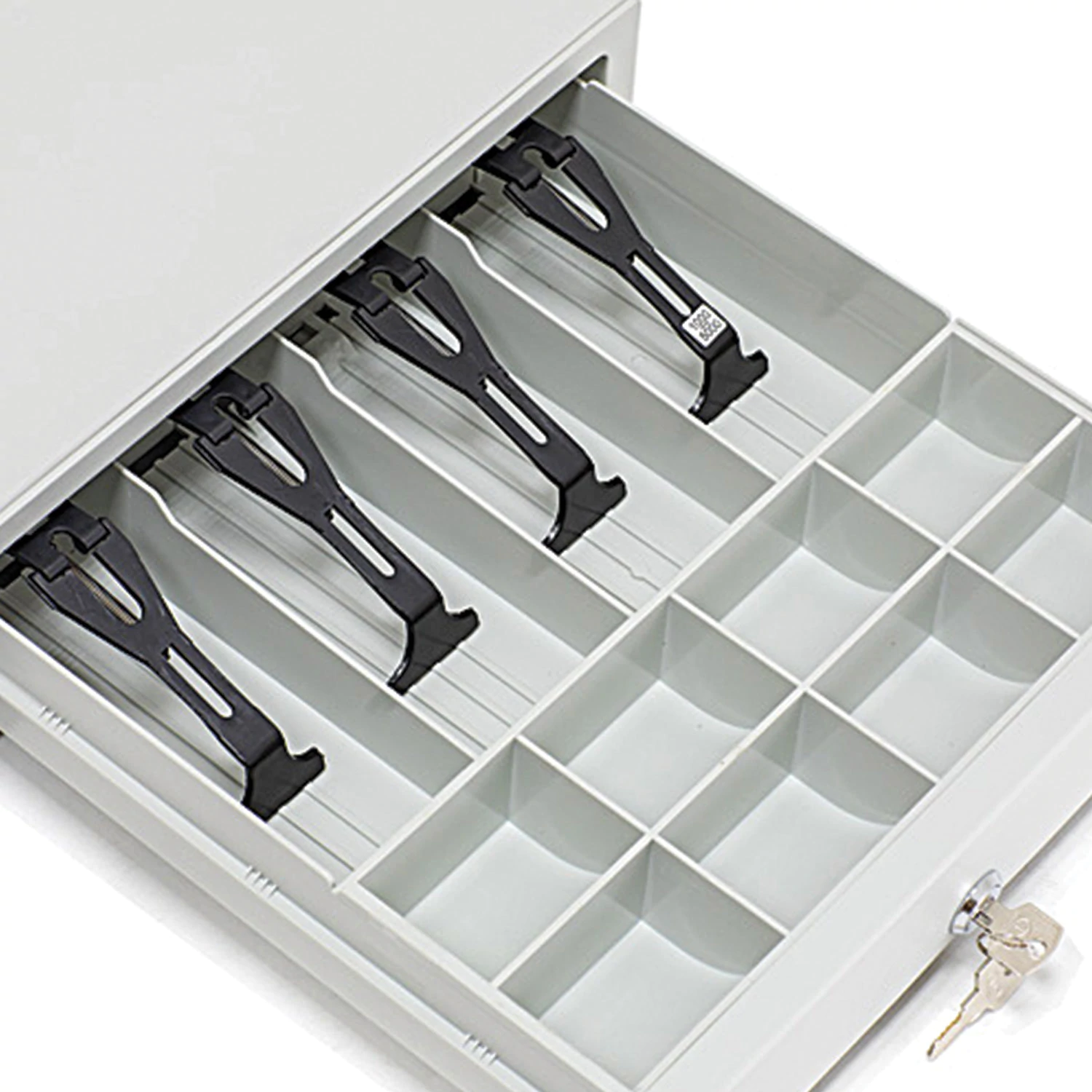 Ящик денежный для кассира МЕРКУРИЙ 100.2 МАЛЫЙ, (БЕЗ ПОДКЛЮЧЕНИЯ ККМ), 333х407х103 мм, серый М-100.2 291064