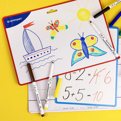 Маркеры стираемые для белой доски НАБОР 6 шт., 6 ЦВЕТОВ, CENTROPEN "Dry-Wipe", 1-2 мм, 2507/6, 525070601 152676 - МСК «Форвард»