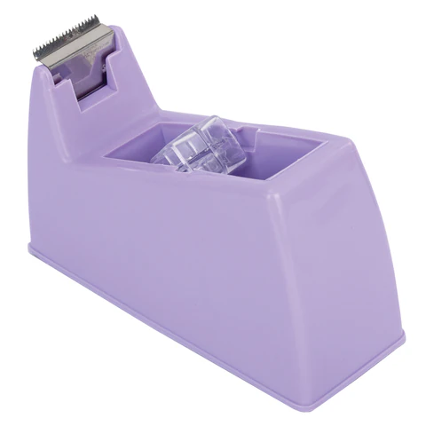 Диспенсер для клейкой ленты шириной до 26 мм, ЛАВАНДОВЫЙ (лента в подарок!), утяжеленный большой, BRAUBERG, 701460 - МСК «Форвард»