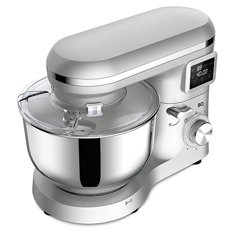 Миксер планетарный BQ (БИ-КЬЮ) MX640, 1600 Вт, 6 скоростей, 3 насадки, металлическая чаша 6 л, серебро, 86194435 457504 - МСК «Форвард»