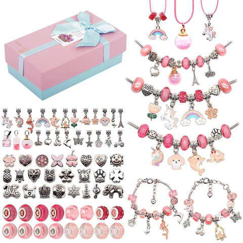 Набор для создания бижутерии и украшений 78 элементов ПРЕМИУМ, BRAUBERG KIDS, 665294 - МСК «Форвард»