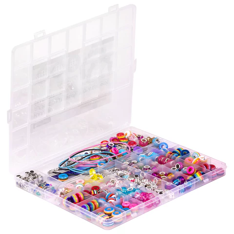 Набор для создания бижутерии и украшений 314 элементов Ассорти в пластиковом боксе, BRAUBERG KIDS, 665299 - МСК «Форвард»