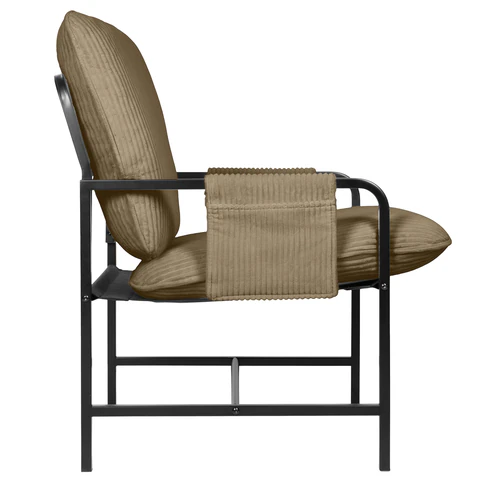 Кресло BRABIX "Gentle LC-300", ЛОФТ, пружинный блок, ткань велсофт (плюш), мокко, 533143 - МСК «Форвард»