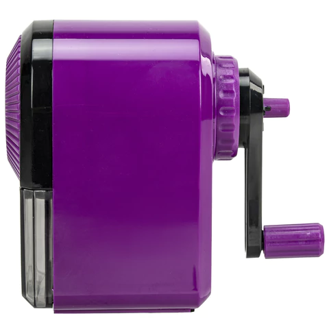 Точилка механическая BRAUBERG ULTRA для чернографитных и цветных карандашей, крепление к столу, цвет корпуса сиреневый с черным, 271341 - МСК «Форвард»