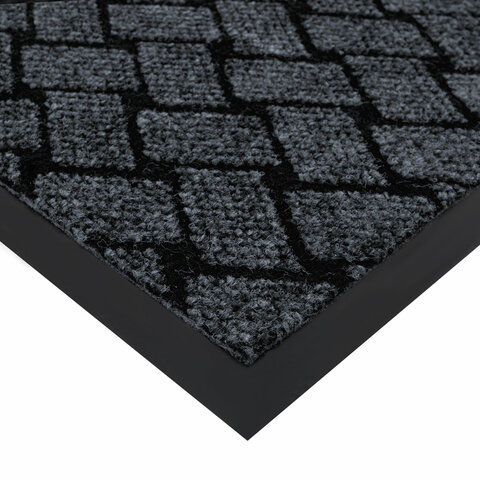 Коврик придверный 60х90 см, СЕРЫЙ, влаго-грязезащитный, 450 г/м2, плетение, PRIMILA KRAFT, 701050 - МСК «Форвард»