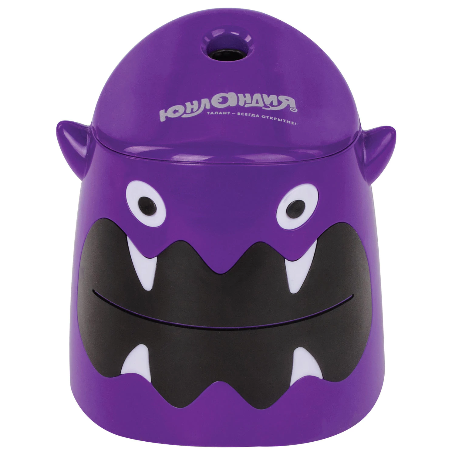 Точилка электрическая ЮНЛАНДИЯ "Монстрик", питание от 4 батареек АА, доп. сменное лезвие, 228428