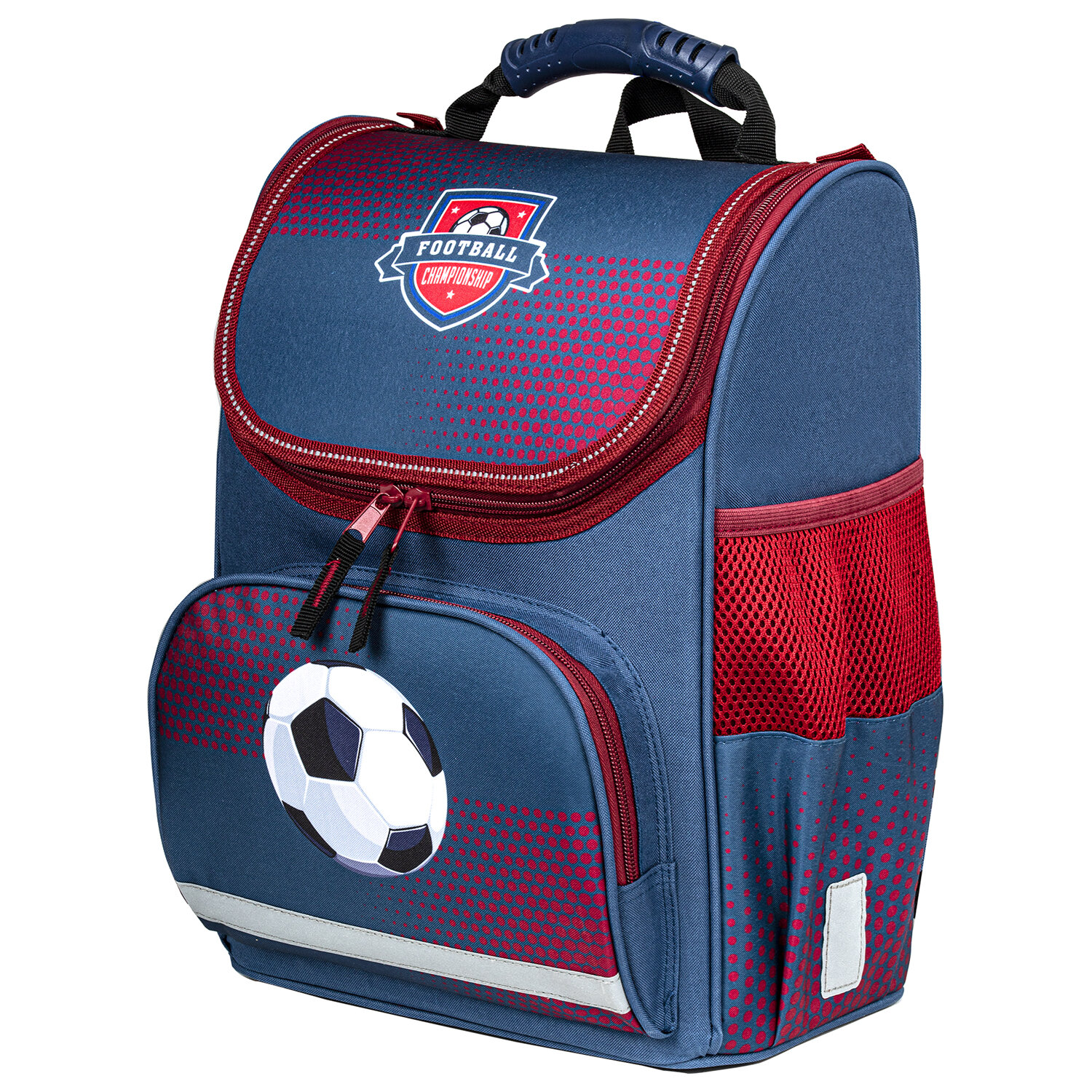 Ранец ПИФАГОР BASIC, 1 отделение, 3 кармана, эргономичная спинка, Сhampion, 35х28х18 см, 270685