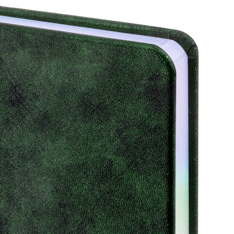 Ежедневник датированный 2026 А5 138х213 мм, BRAUBERG "Ice", под кожу, темно-зеленый, 117391 - МСК «Форвард»