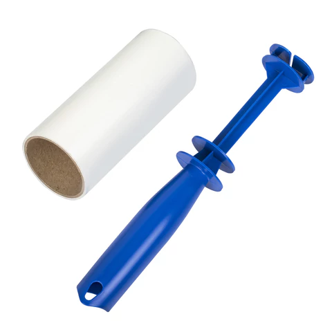 Ролик для чистки одежды / мебели от шерсти, ворсинок, пыли, волос + 12 сменных блоков по 50 листов, суперлипкий, LAIMA, 608385 - МСК «Форвард»