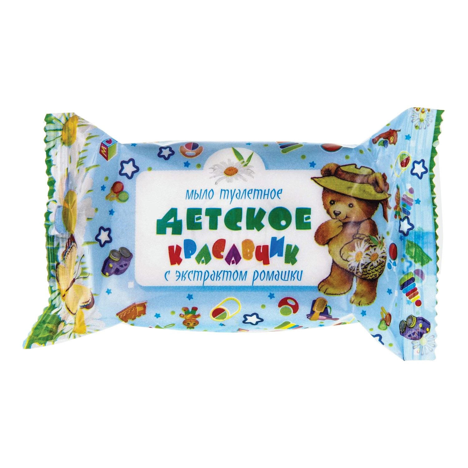 Мыло туалетное 100г ДЕТСКОЕ "Красавчик" (Меридиан), "Ромашка", 604056