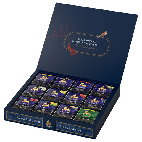 Чай RICHARD "Royal Selection of Premium Teas", ассорти 12 вкусов, НАБОР 72 пакетика, 102819 624562 - МСК «Форвард»