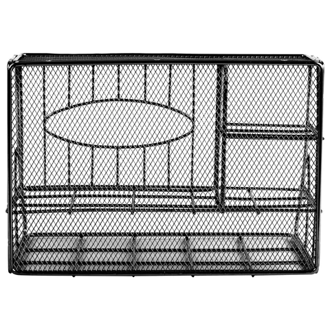 Органайзер для косметики и мелочей металлический 4 секции, MONTE VITA (МОНТЕ ВИТА), 160х240х150 мм, черный, 272480 - МСК «Форвард»