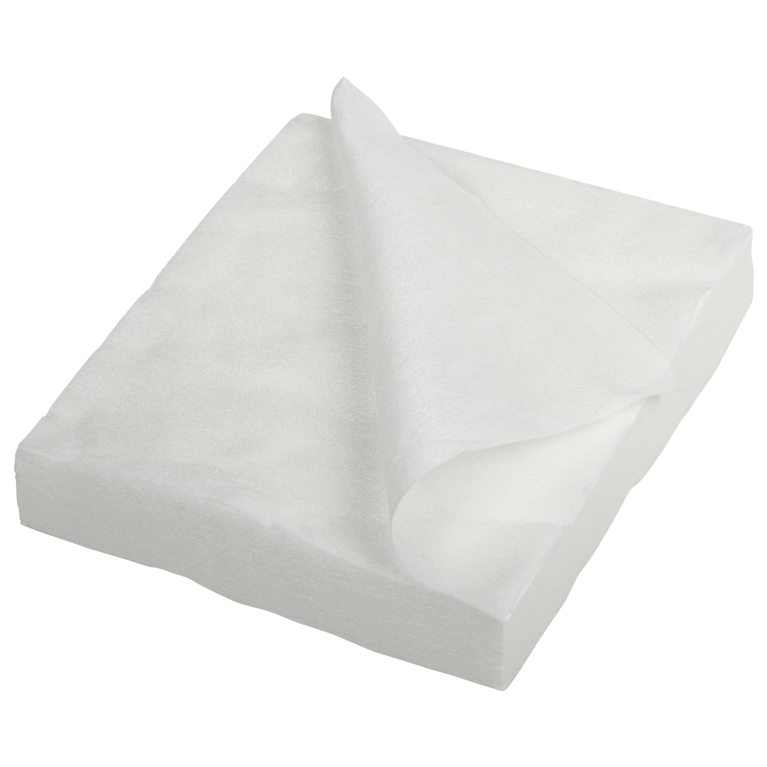 Салфетка одноразовая белая 20х20 см, КОМПЛЕКТ 100 шт., спанлейс, 40 г/м2, ЧИСТОВЬЕ,630229 