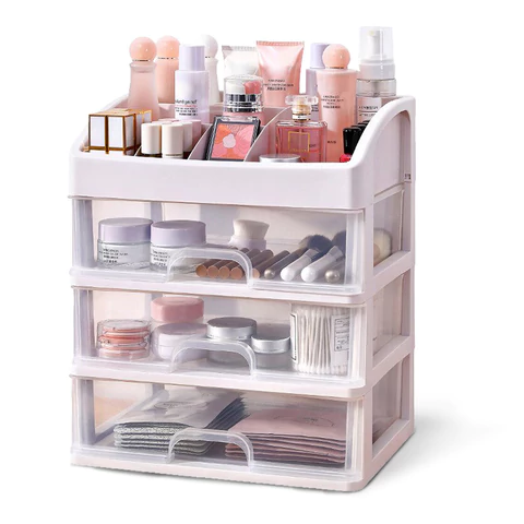Органайзер для хранения косметики, канцтоваров, мелочей ТРИ УРОВНЯ, 26,6х17*23,5 см, DASWERK (ДАСВЕРК), 608477 - МСК «Форвард»