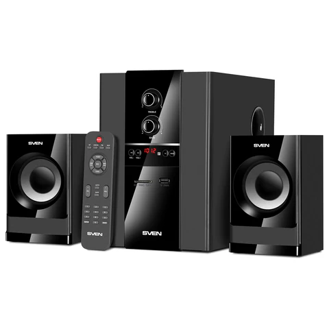 Колонки компьютерные SVEN MS-1821, 2.1, 44 Вт, Bluetooth, FM, USB, SD, черные, SV-020, SV-020774 263172 - МСК «Форвард»