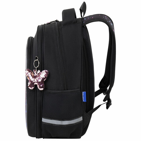 Рюкзак BRAUBERG OPTIMA, 2 отделения, с брелоком, "Butterfly catcher", СВЕТЯЩИЙСЯ, 36х27х18 см, Рюкзак BRAUBERG OPTIMA, 2 отделения, с брелоком, "Butterfly catcher", СВЕТЯЩИЙСЯ, 36х27х18 см, 272097 - МСК «Форвард»