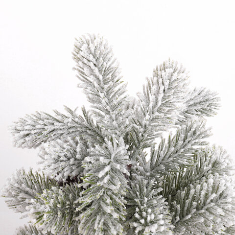 Ель новогодняя искусственная настольная 50 см, заснеженная, с шишками, литой ПЭТ, ЗОЛОТАЯ СКАЗКА, 592011 - МСК «Форвард»