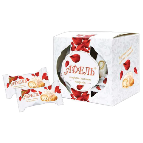 Конфеты АККОНД "Адель" с цельным миндалём в кокосовой стружке, 150 г 622611