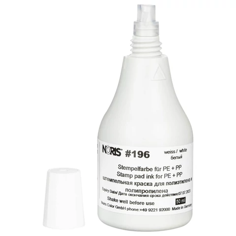 Краска штемпельная NORIS, белая, 50 мл, специальная для полиэтилена и полипропилена, 196Сб 238401 - МСК «Форвард»