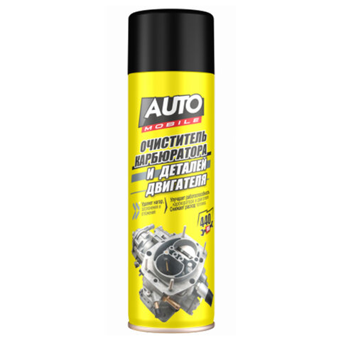 Очиститель двигателя и карбюратора 440 мл, AUTO MOBILE, СИБИАР, 5-07.03.123.21 701291