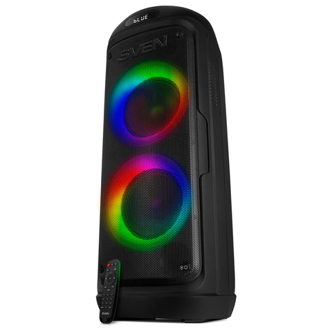 Колонка портативная SVEN PS-770, 100 Вт, TWS, Bluetooth, FM, USB, microSD, LED-дисп, черный, SV-021719 514318 под заказ 8 дней