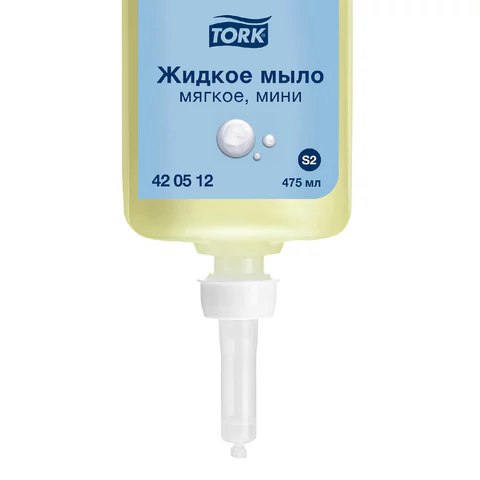 Картридж с жидким мылом одноразовый TORK (Система S2) Advanced, 0,475 л, мягкое, 420512 608893 - МСК «Форвард»