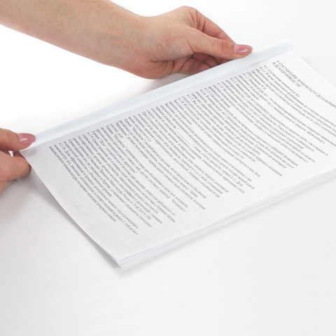 Скрепкошины для быстрого переплета BRAUBERG, комплект 10 шт., ширина 10 мм (до 50 л. А4), белые, 224605 - МСК «Форвард»