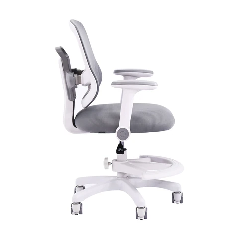 Кресло детское с подставкой для ног BRABIX KIDS "MG-215", сетка/ткань TW, серое, 533313 под заказ 8 дней - МСК «Форвард»