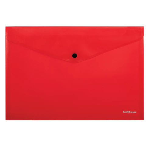 Папка-конверт с кнопкой ERICH KRAUSE "Classic", А4, до 120 листов, непрозрачная, ассорти, 0,14 мм, 50179 272921 - МСК «Форвард»