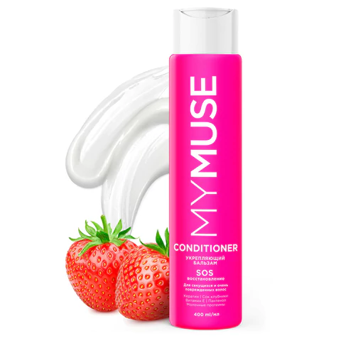 Бальзам укрепляющий 400 мл, MYMUSE SOS-восстановление для секущихся и поврежденных волос, 145010 701612 - МСК «Форвард»