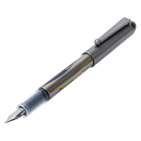 Ручка перьевая PILOT V-Pen, ЧЕРНАЯ, корпус серый, линия письма 0,58 мм, SVP-4M B 144708 - МСК «Форвард»