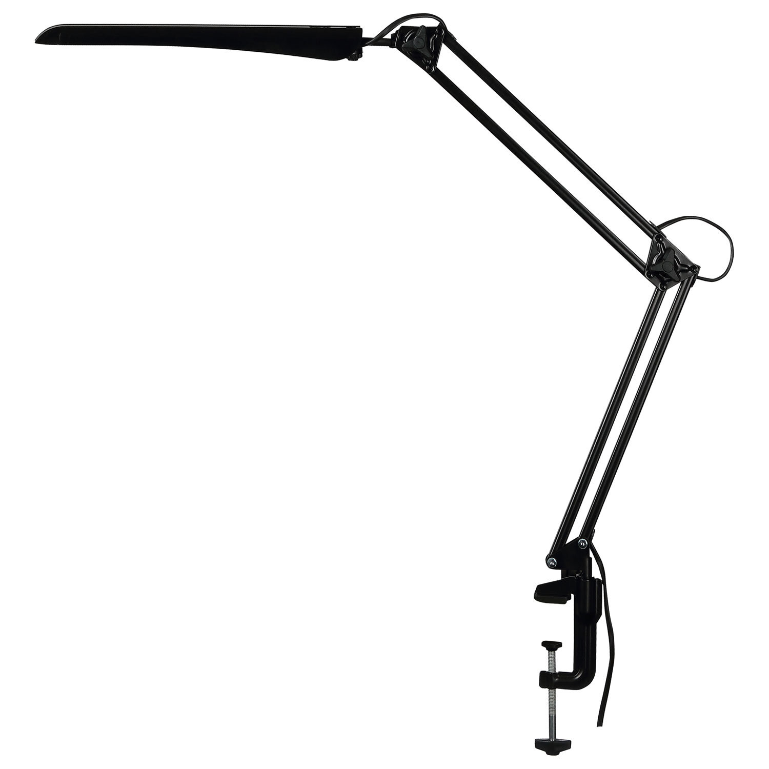 Настольная лампа светильник Трансвит Гермес на струбцине, СВЕТОДИОДНАЯ, 8 Вт, чёрный 235517