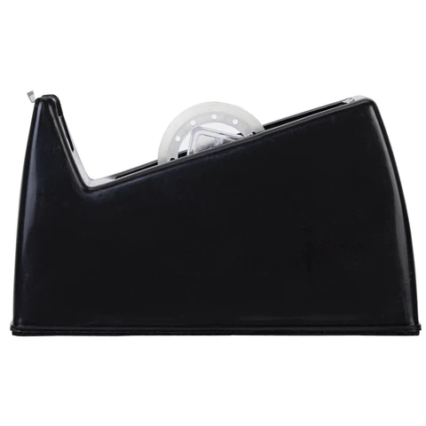 Диспенсер для клейкой ленты шириной до 26 мм, ЧЕРНЫЙ (лента в подарок!), утяжеленный большой, BRAUBERG, 701459 - МСК «Форвард»