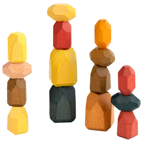 Балансир-головоломка "Башня Туми Иши", 15 цветных деревянных камней, ЗОЛОТАЯ СКАЗКА, 665257 - МСК «Форвард»