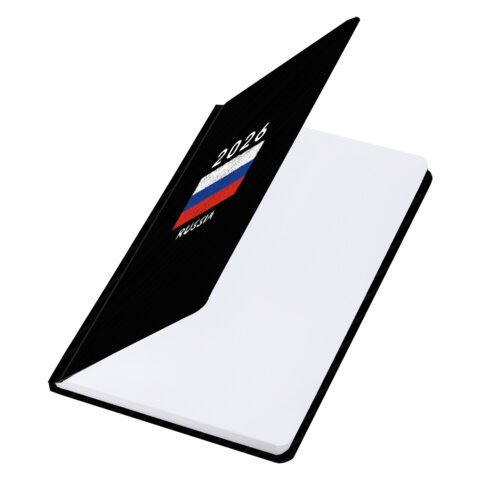 Ежедневник датированный 2026 с резинкой 145х203 мм, А5, BRAUBERG, твердый, "Россия", 117332 - МСК «Форвард»