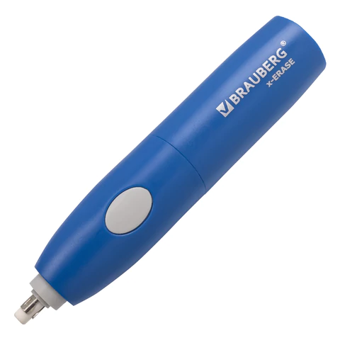 Ластик электрический BRAUBERG "X-ERASE", питание от 2 батареек ААА, + 16 сменных ластиков, 229608 - МСК «Форвард»
