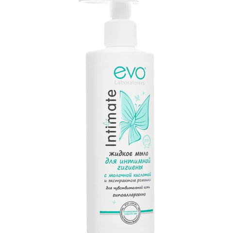 Мыло-крем жидкое для интимной гигиены гипоаллергенное для чувствительной кожи 200 мл, EVO Intimate, 1437 700137 - МСК «Форвард»