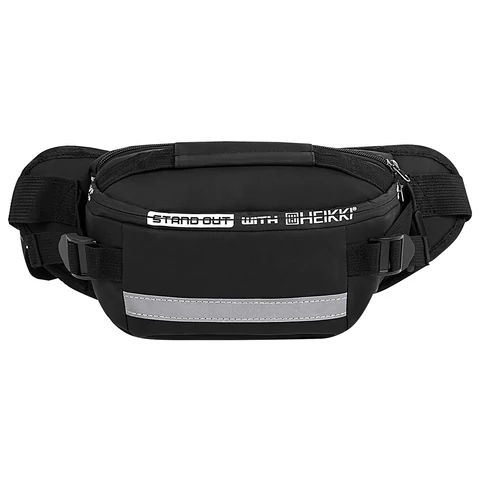 Сумка на пояс HEIKKI RIO (ХЕЙКИ), два отделения, регулируемый ремень, светоотражающий элемент, 36х9х13 см, 272618 - МСК «Форвард»