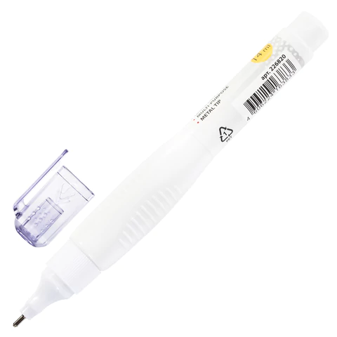 Ручка-корректор BRAUBERG, 14 мл, металлический наконечник, 226820 - МСК «Форвард»