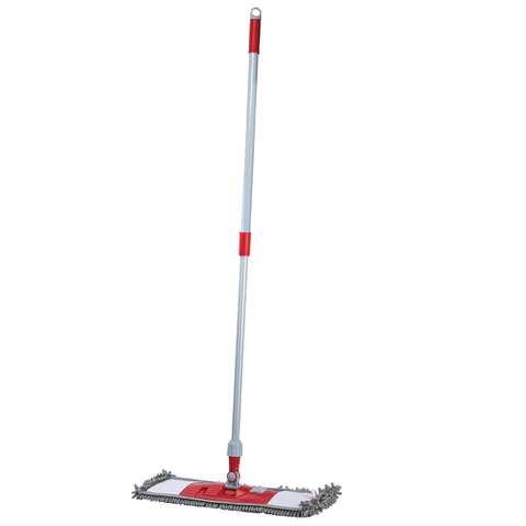 Швабра КОМПЛЕКТ черенок 75-130 см + флаундер 50 см + МОП микрофибра СИНЕЛЬ (ТИП К), PERKLIN (ПЕРКЛИН), 700983 - МСК «Форвард»