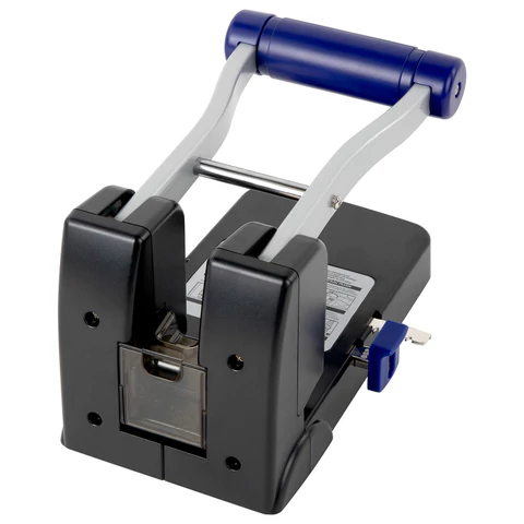 Дырокол металлический МОЩНЫЙ BRAUBERG "EXTRA Heavy duty", до 110 листов, черно-синий, 272721 - МСК «Форвард»